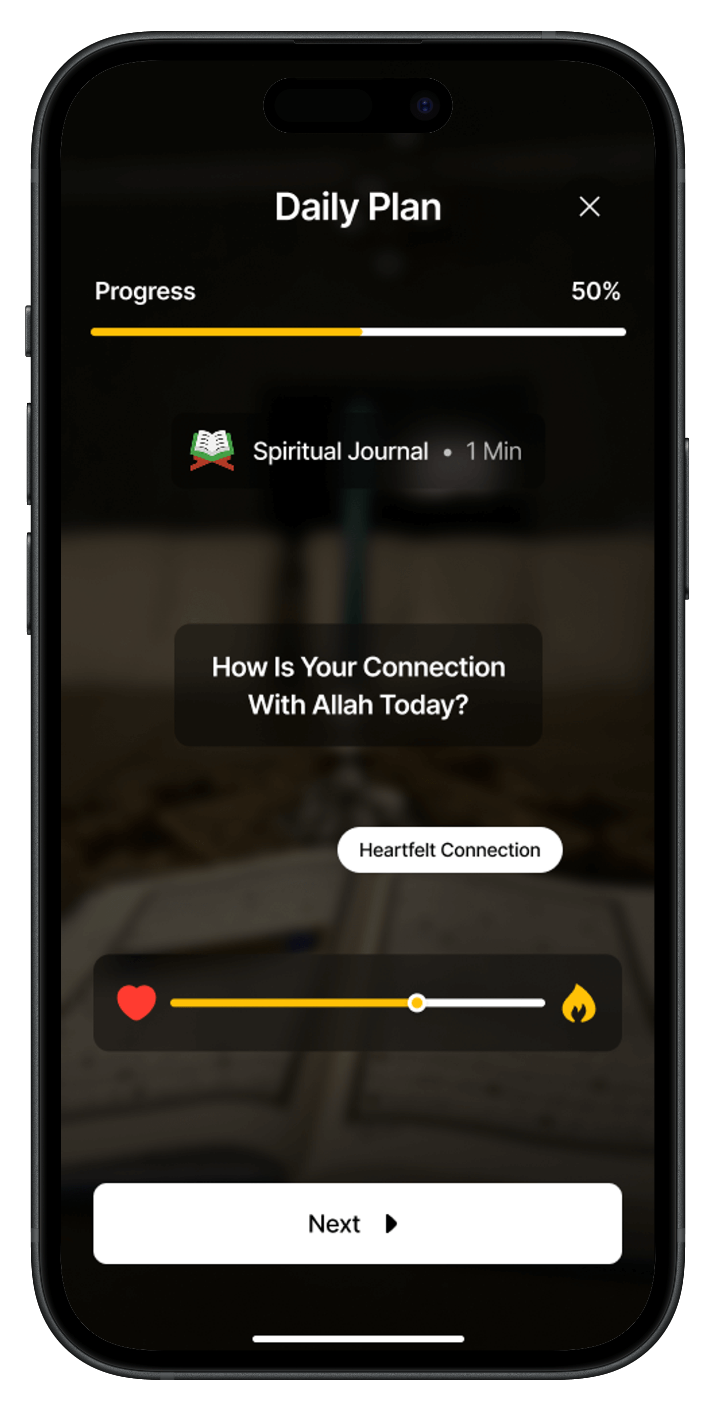 Primary reading interface with high-quality Arabic typography