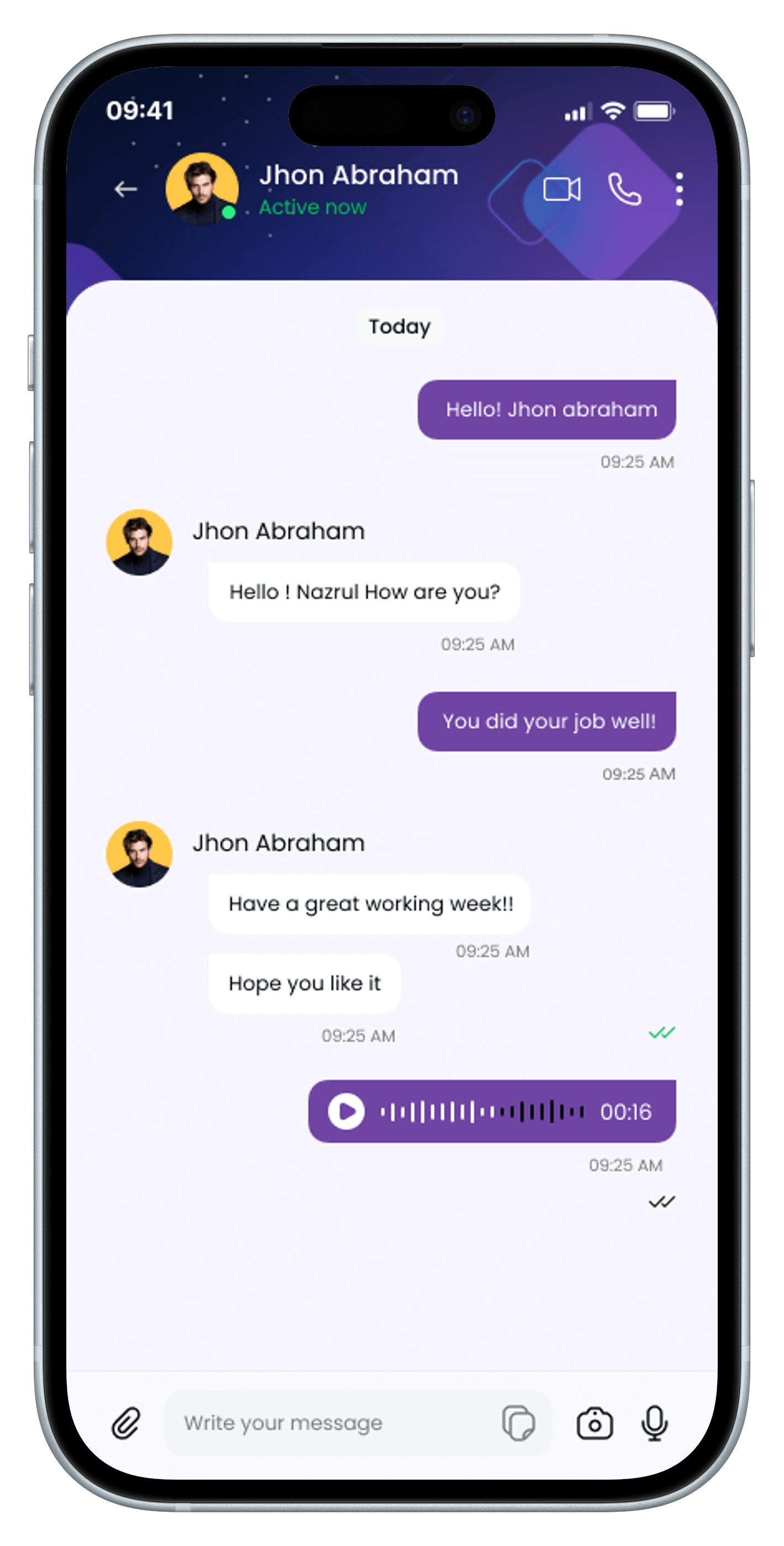 End-to-end encrypted decentralized chat interface with real-time message synchronization