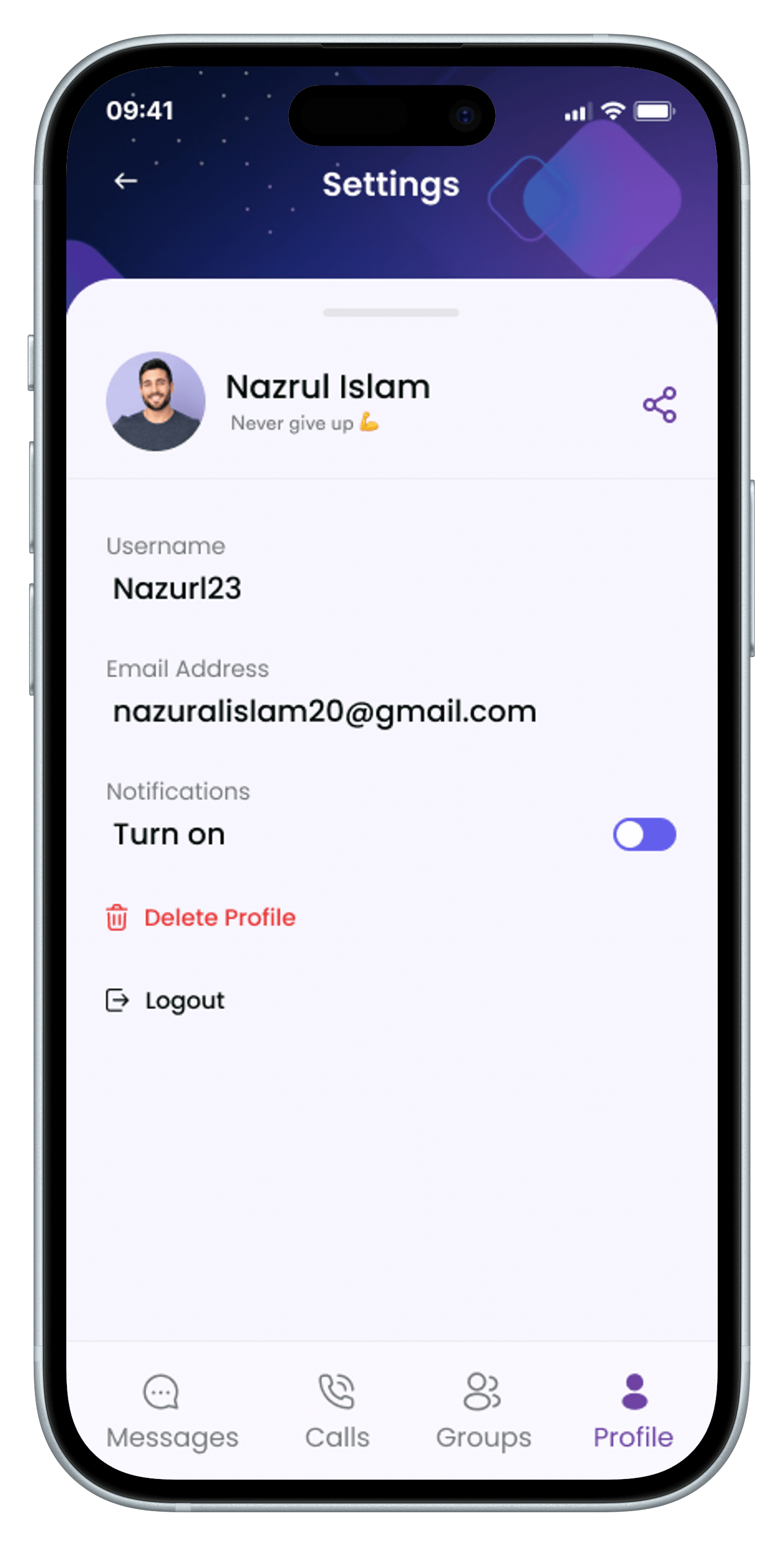 End-to-end encrypted decentralized chat interface with real-time message synchronization