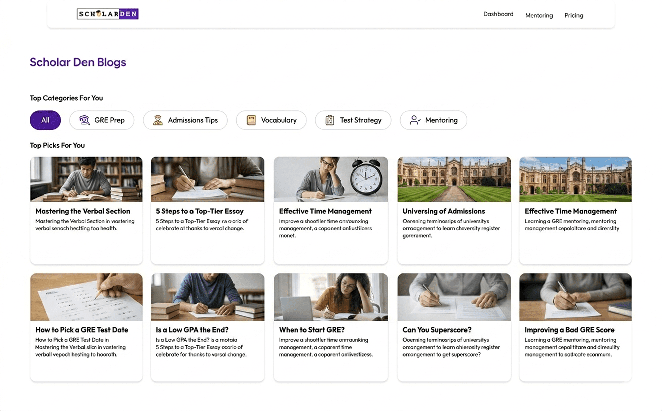 ScholarDen Blog
