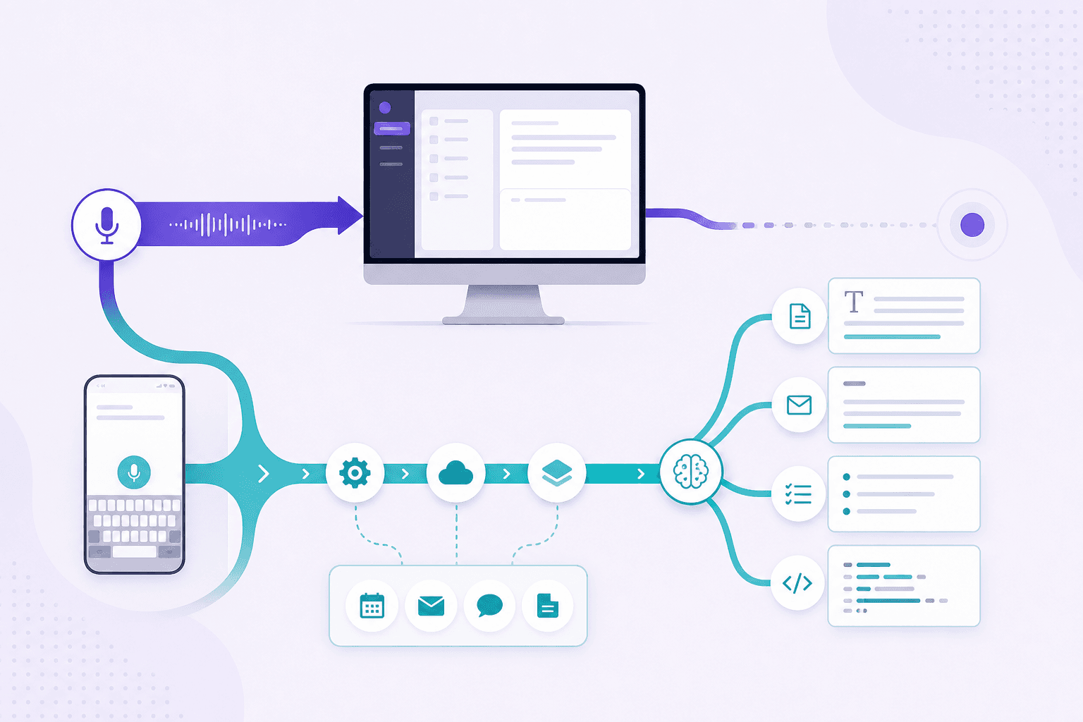 Product strategy fork for voice dictation: a narrow desktop app path versus a full workflow path with mobile keyboard, system integration, and context-aware formatting